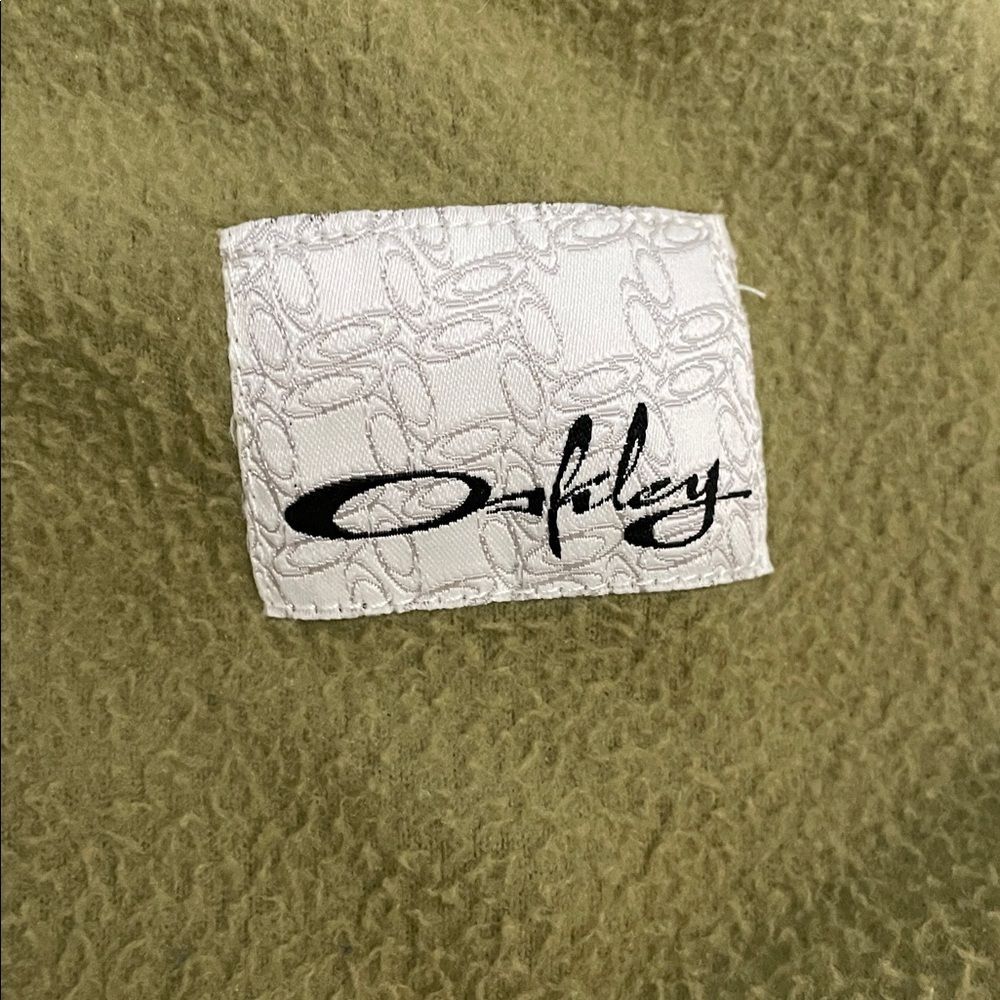 Oakley Olive Green Full Zip Fleece Jacket Womens Size XL Outdoors - Picture 14 of 14